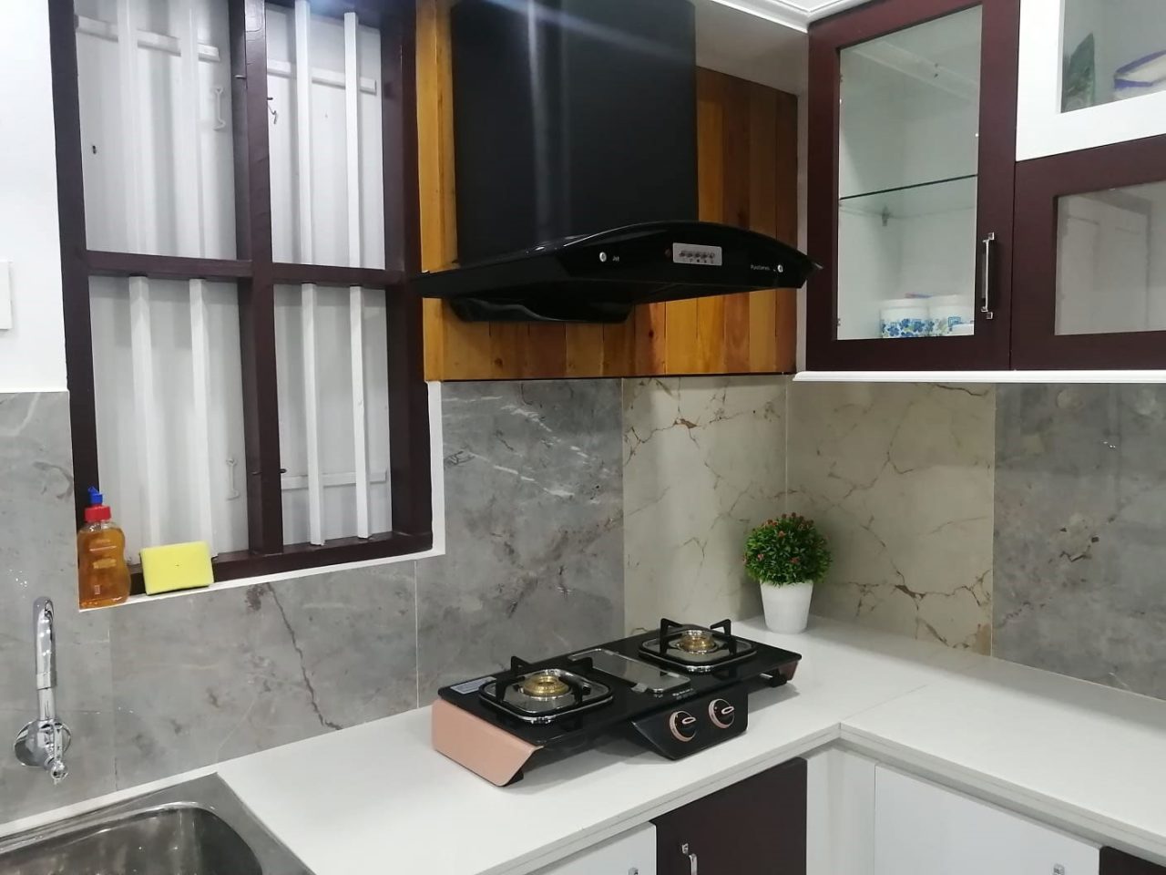 Kitchen area at Aamees Paradise